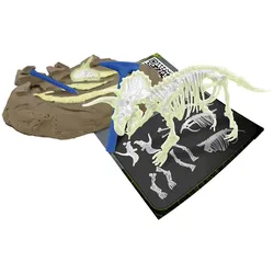 2x Science4you Leuchtender Triceratops - Ausgrabungs-Kit