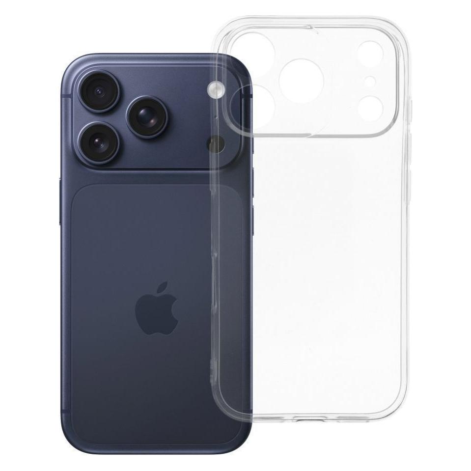 OEM Rückseitenhülle für iPhone 17 Pro / 18 Pro - Durchsichtige Hülle, 2 mm (Kameraschutz), transparent (Apple iPhone 17 Pro) (75183057)