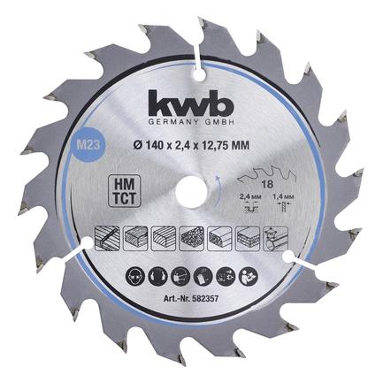 kwb Kreissägeblatt HM Mittel Ø 140x12,75 Z18 (582357)