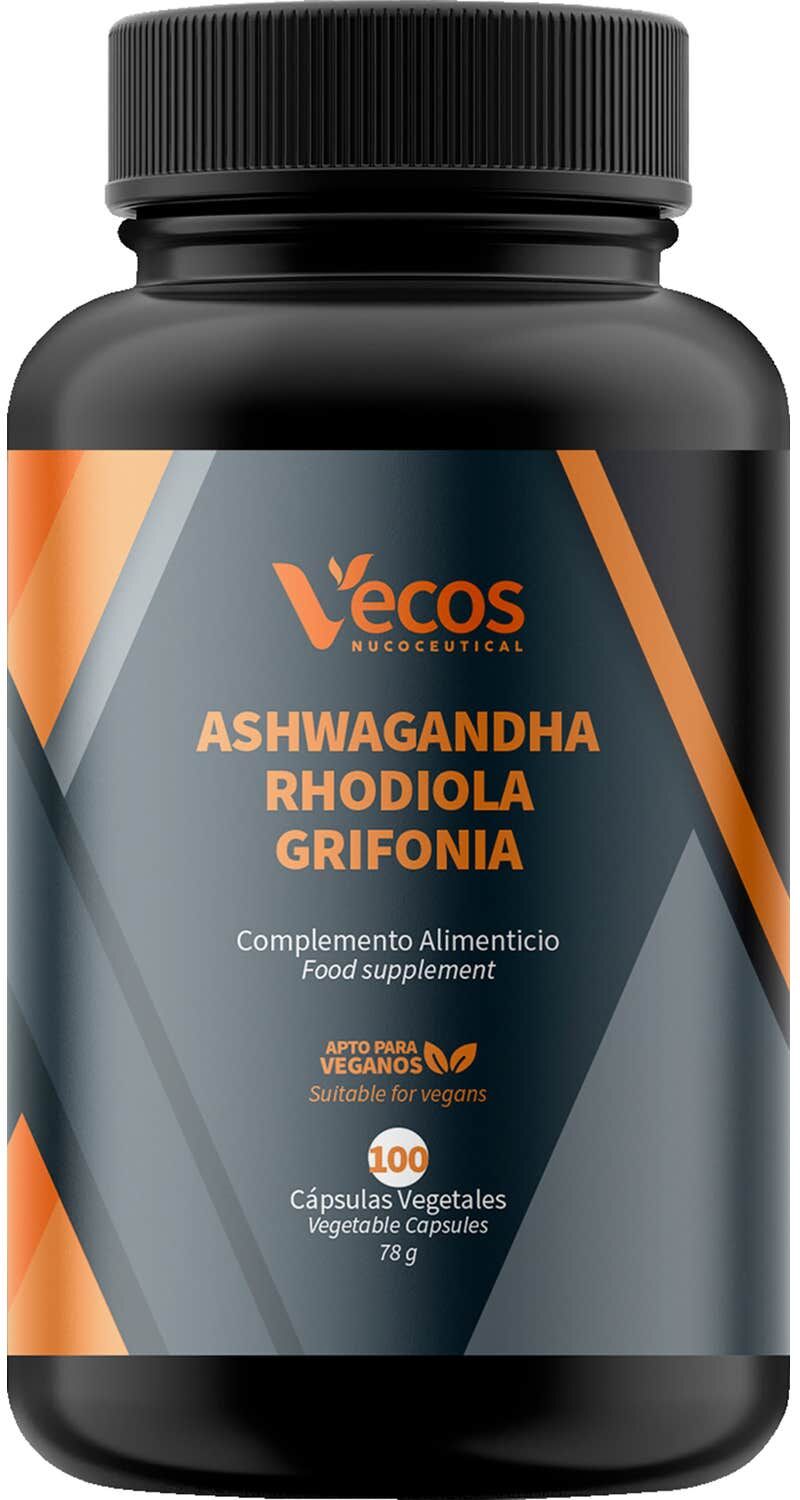 Vecos Nucoceutical s Extracto de Ashwagandha y Rhodiola 100 caps