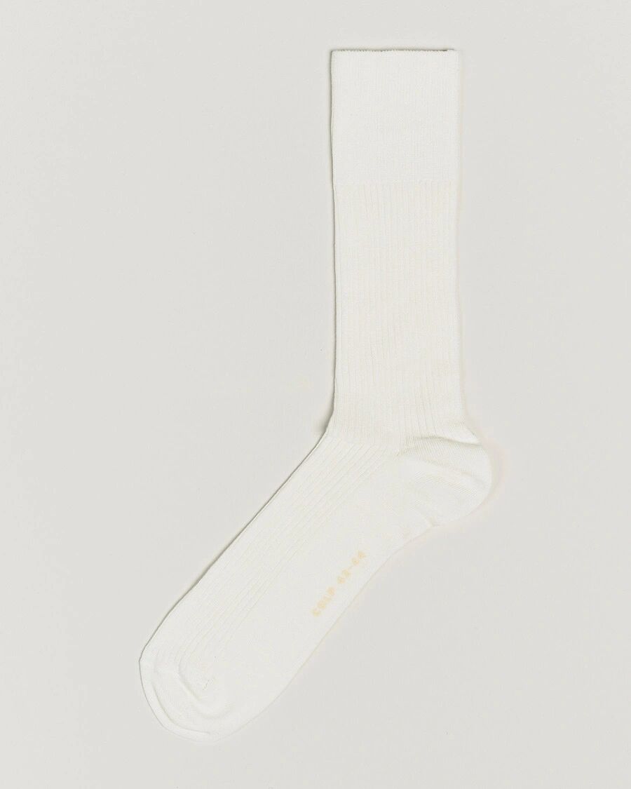 CDLP Cotton Rib Socks White
