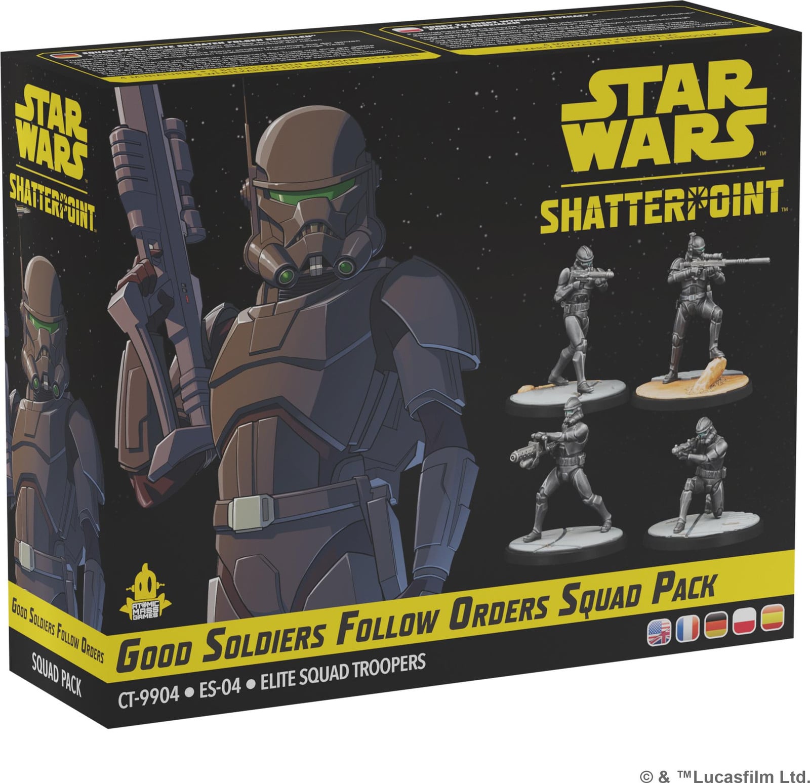 Atomic Mass Games Star Wars Shatterpoint Goede soldaten volgen orders Miniaturenspeluitbreiding