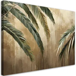 WANDBILD tropische palmen