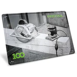 Festool, Sicherheitskennzeichnung, 100 Jahre Blechschild Retro Maschinen MES-FT1 100Y