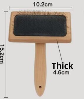 Uplifted Finds Pet Hair Remover Brush Dog Grooming Comb And Cat Massage Brush wooden Brush L