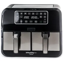Kenwood kHealthy Fry Twin Airfryer, Fritteuse, Schwarz