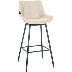 CLP Barhocker Weston Schwenkbar Kunstleder   Farbe: creme, Material: Kunstleder