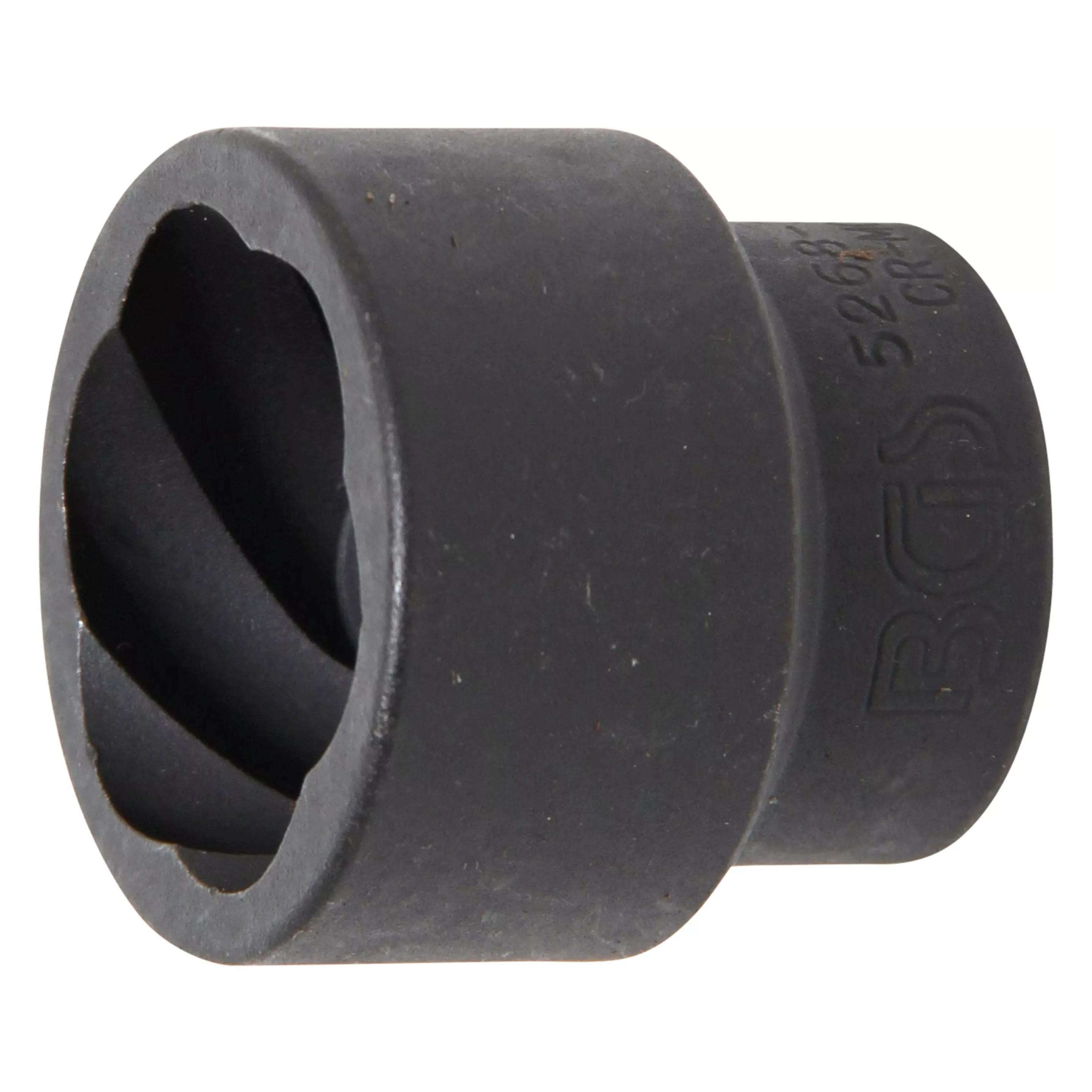 BGS Spiral-Profil-Steckschlüssel-Einsatz / Schraubenausdreher 20 mm (3/4") SW 36 mm (5268-36)