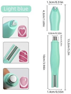 Uplifted Finds Cat Eye Magnet Stick For Nail Art DIY 2 light Blue