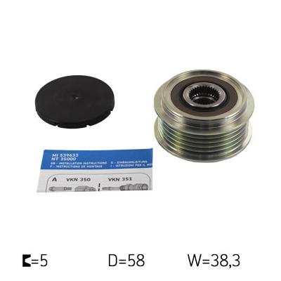 SKF Generatorfreilauf VKM 06100 für TOYOTA