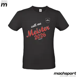 Meistershirt "Call me Meister" schwarz - 128