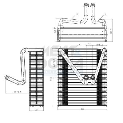 MEAT & DORIA Verdampfer, Klimaanlage 997034 für ZASTAVA LANCIA