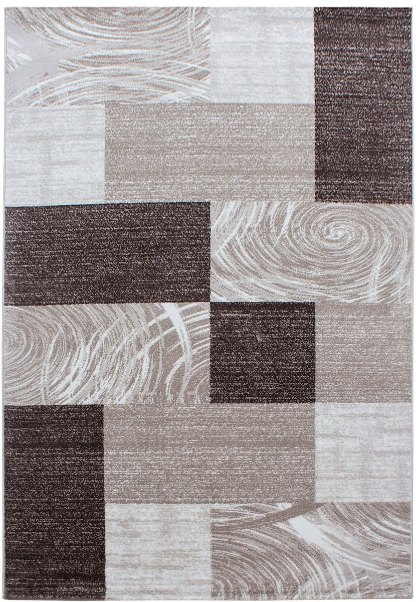 Modern Abstract Vloerkleed - Rechthoekig - Polypropyleen - Bruin