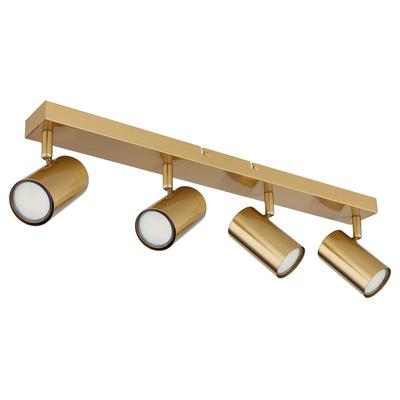 GLOBO LIGHTING Deckenstrahler "ROBBY", gold (goldfarben), 4, Ø 5,5cm H: 12cm, 1 Stk., Leuchten, Deckenspot, GU10 Fassung, Wohnzimmer, Flur, Deckenstrahler