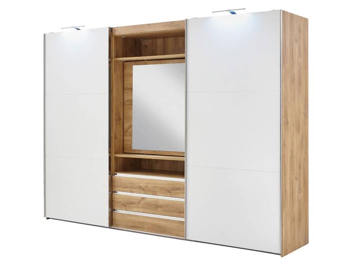 Kleiderschrank Mora Plankeneiche Holzwerkstoff B 300 cm