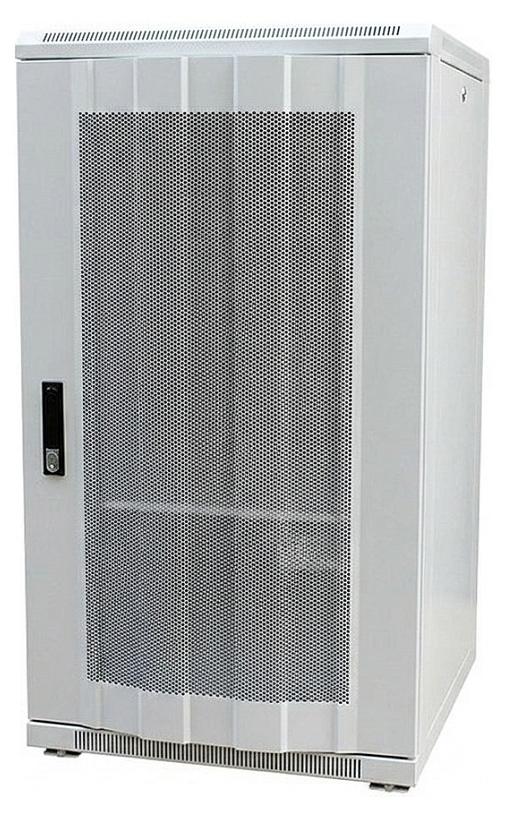 ALLNET 19"" Schrank B600/T1200mm perforierte Blechtüren*Lichtgrau*