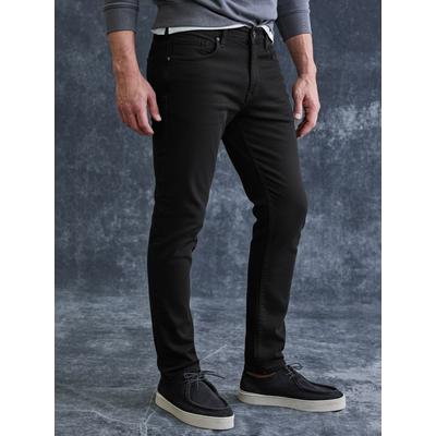 Relaxhose LERROS "Baxter Relaxed Fit Jeans – Bequemer Stretch 5-Pocket Denim", Herren, Gr. 32, Länge 30, schwarz, 99% Baumwolle, 1% Elasthan, regular fit, Hosen Relaxhose, Bequeme Stretch-Jeans - pflegeleicht, ideal für Alltag & Freizeit