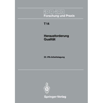 Herausforderung Qualität, Taschenbuch von , Springer Berlin, 978-3-540-52169-3