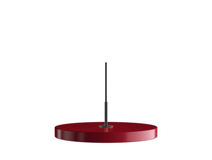Asteria Plus Suspension Medium Ruby Red/Black Top - UMAGE - Salon / séjour - Métal