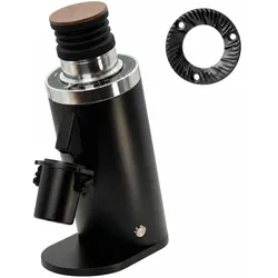 ROASTLY DF64 DLC Coffee Grinder Gen 2 II V2.7, Famous White Label, Electric Single Dose Coffee Grinder, Near Zero Retention (Black)