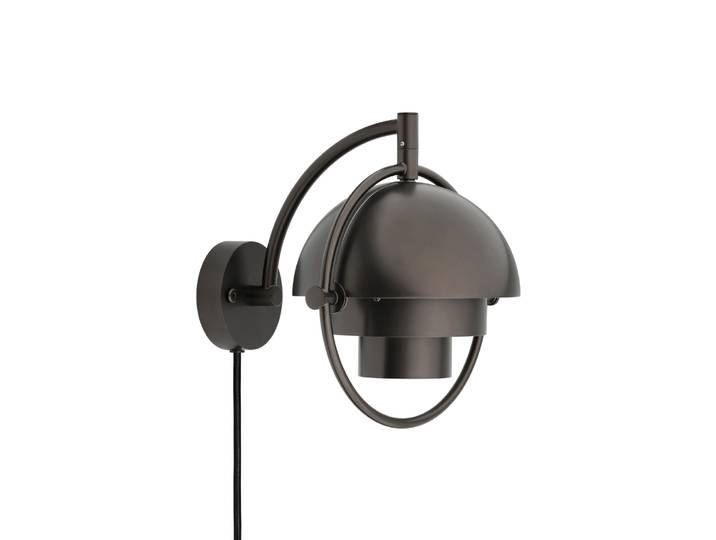 Gubi - Applique avec prise Multi-Lite - Noir - Métal - Designer Louis Weisdorf