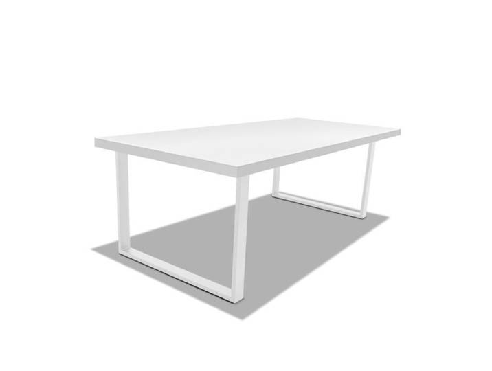 Table à manger Frankystar 220x100 cm pieds carrés