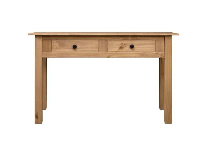 HFUDPOF Konsolentisch 110x40x72 cm Kiefernholz Panama Massives Kiefernholz, 2 Schubladen, robuste Tischplatte, kompaktes Design, einfache Montage, Wohnzimmer