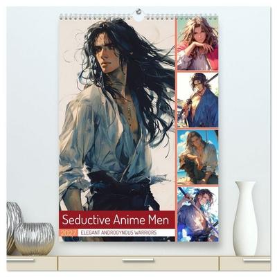 Seductive Anime Men (High Quality Premium Wall Calendar 2027 DIN A2 portrait),CALVENDO 12 Month Wall Calendar