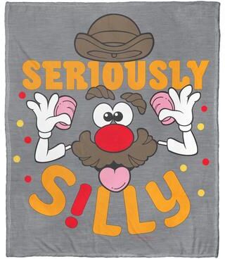 Northwest Hasbro Potato Head Seriously Silly Silk Touch Throw Blanket
