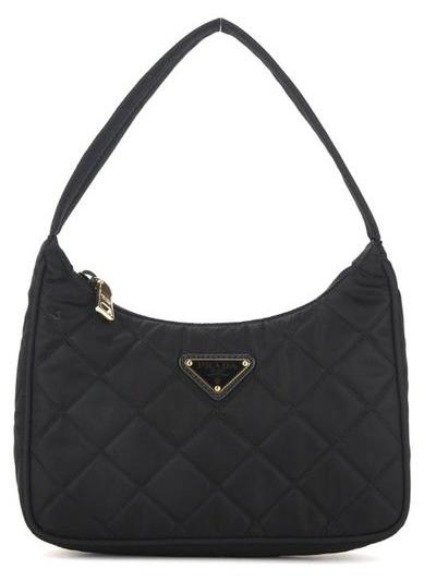 Prada Schultertasche aus Nylon in Schwarz