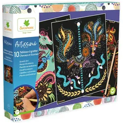 Sycomore Artissimo Gm Scratch Art Chevaux Et Licornes (Fr-De-It)