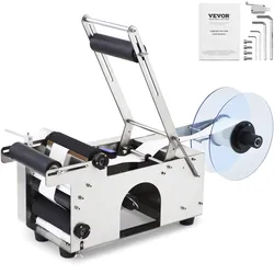 VEVOR Halbautomatischer MT-50 Flaschen Etikettiermaschine Etikettenapplikator