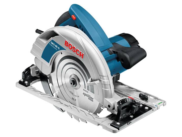 Scie circulaire portative GKS 85 G Professional Bosch avec L-Boxx