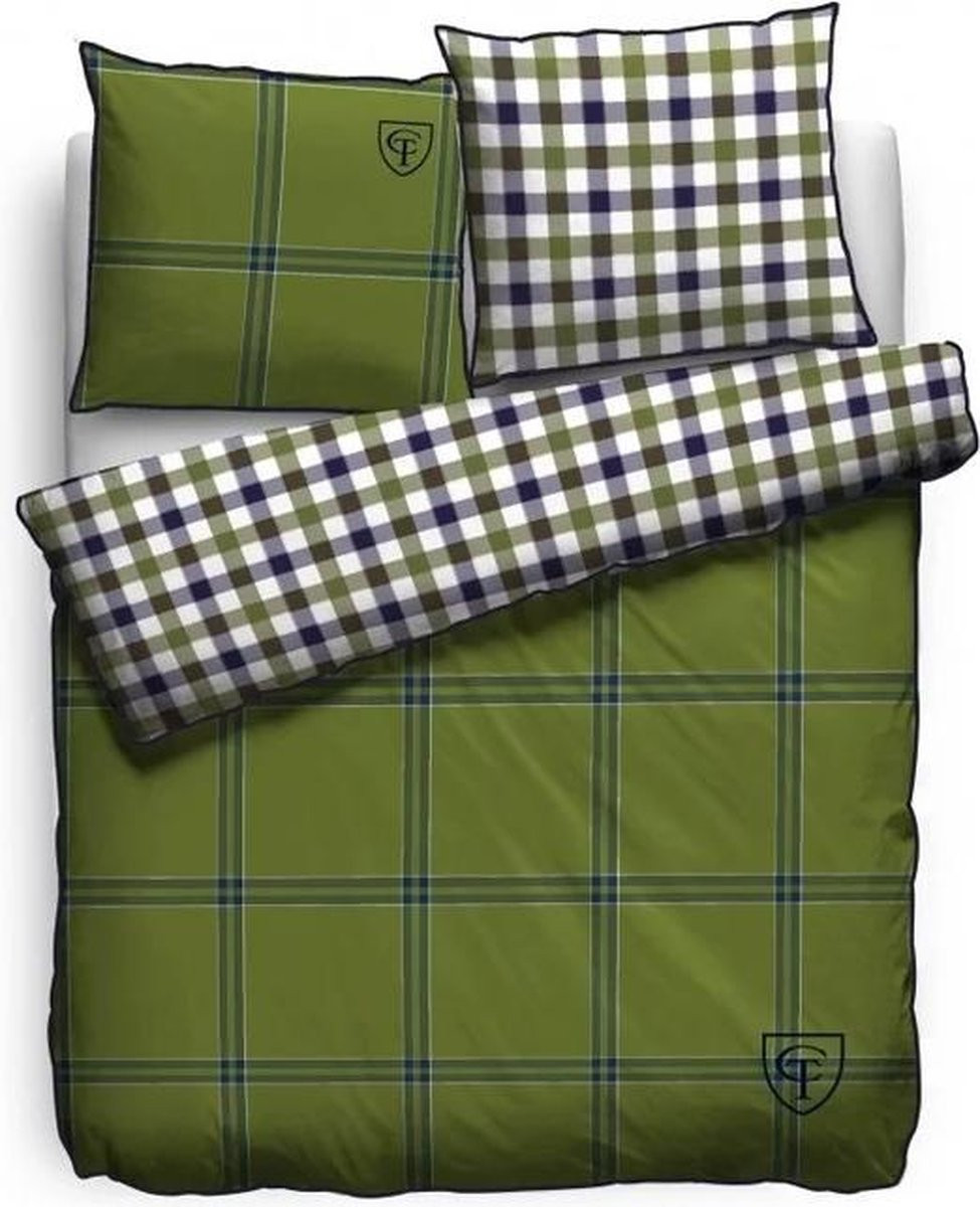 Cottonfield St. Louis Dekbedovertrek Tweepersoons Green 200 x 220 cm