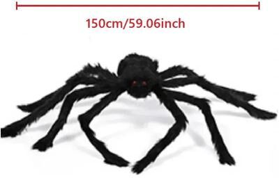 Inspired Finds Giant Hairy Halloween Spider For Yard And Porch Decor 59.06 In Spider Only