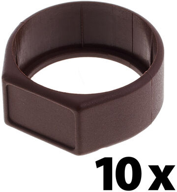 Neutrik XCR Ring Brown 10x Braun
