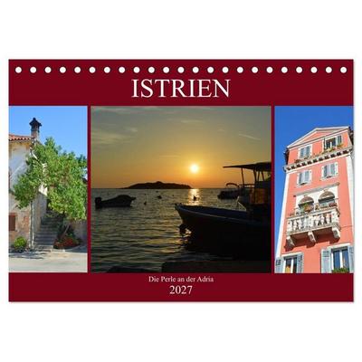 Istrien - Die Perle an der Adria (Tischkalender 2027 DIN A5 quer), CALVENDO Monatskalender