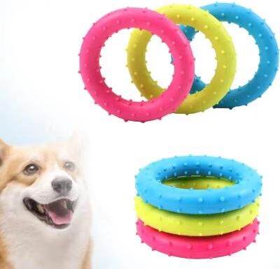 The Handy Homestead Durable Dog Chew Ring Toy Anti Bite Training Ring For Puppies And Active Dogs Durable Dog Chew Ring Toy Anti Bite Training Ring For Puppies And Active Dogs