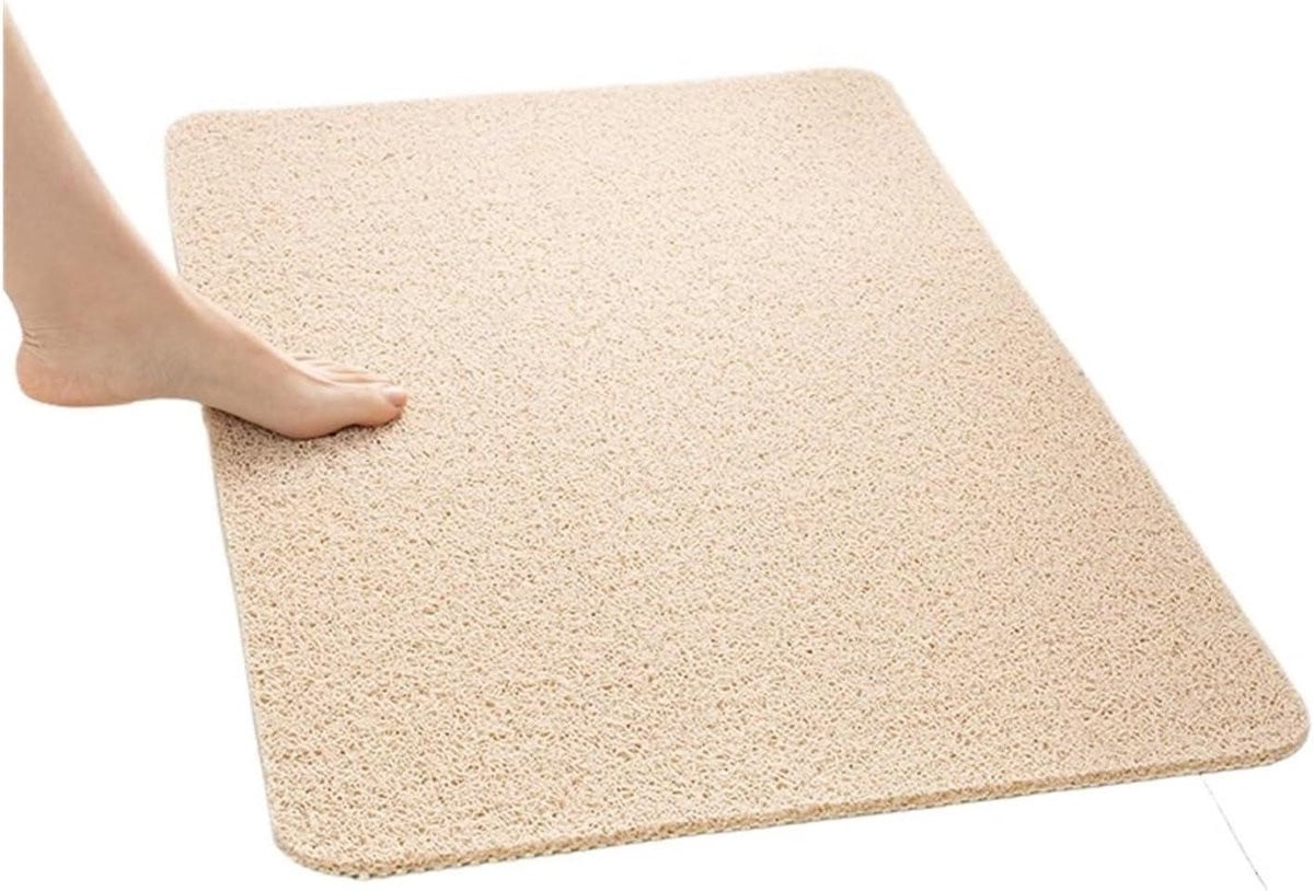 Beige Badkamer Antislipmat - Super Absorberende Douchemat - 40 x 60 cm