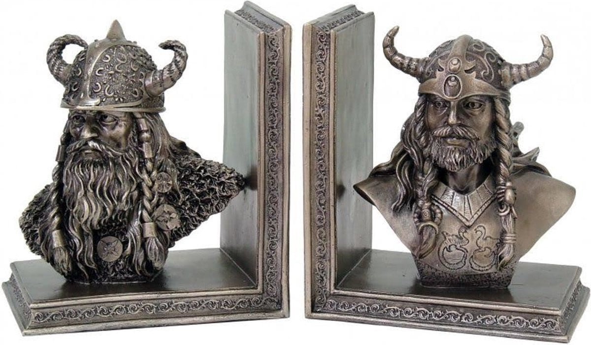Veronese Design Viking Strijders boekensteunen set voor volwassenen