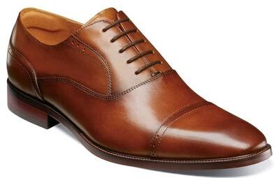 Florsheim Sorrento Cap Toe Oxford Shoes - Mens 11 Brown Oxford Medium