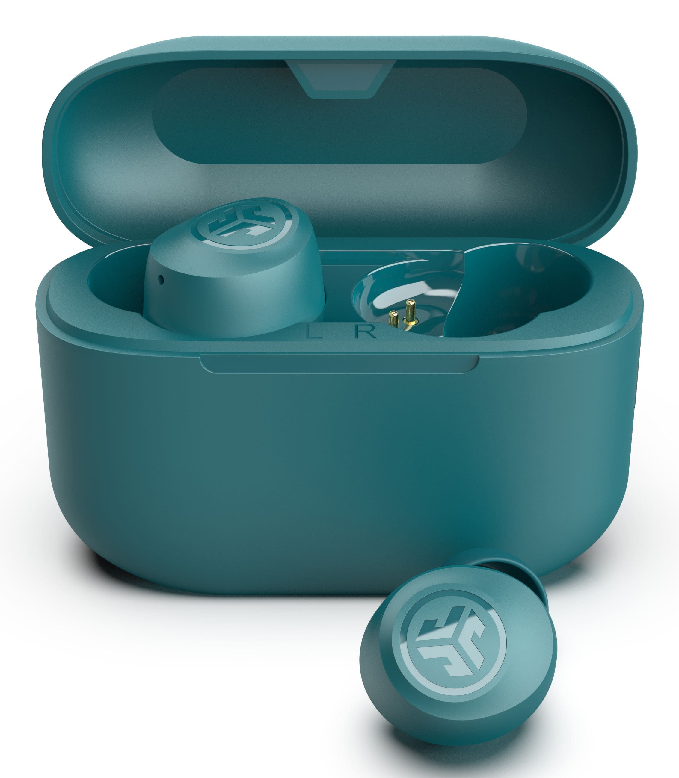 JLab Go Air Pop In-Ear Bluetooth Kopfhörer kabellos TWS 8 h Laufzeit IPX4 (Türkis) IEUEBGAIRPOPRTEL