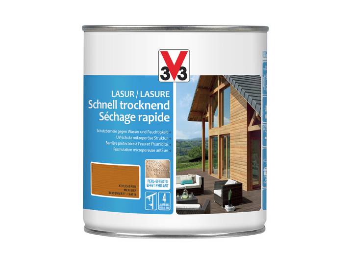 V33 Holzlasur H2O Kirschbaum 750 ml