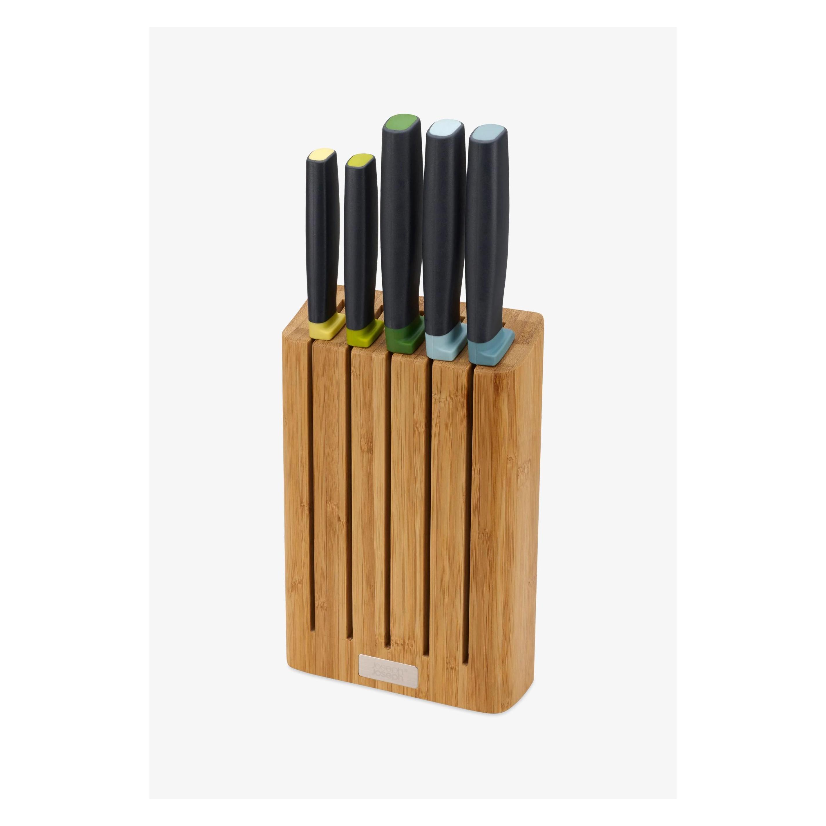 Joseph Joseph Elevate Messerblock, 5-tlg, Bambus, 35.5x14.9x6.1cm (10300)