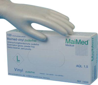 MaiMed GmbH MAIMED vinyl PF Unt.Handsch.unsteril Gr.S 100 St 00749212