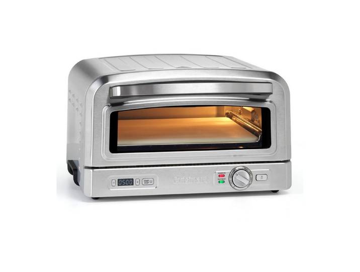 Cuisinart Pizzaofen Indoor Pizza Oven Ofen Set 400 °C Edelstahl, Elektrisch Mini Backofen Pizzaofen Arbeitsplatte Tisch Pizzaschieber
