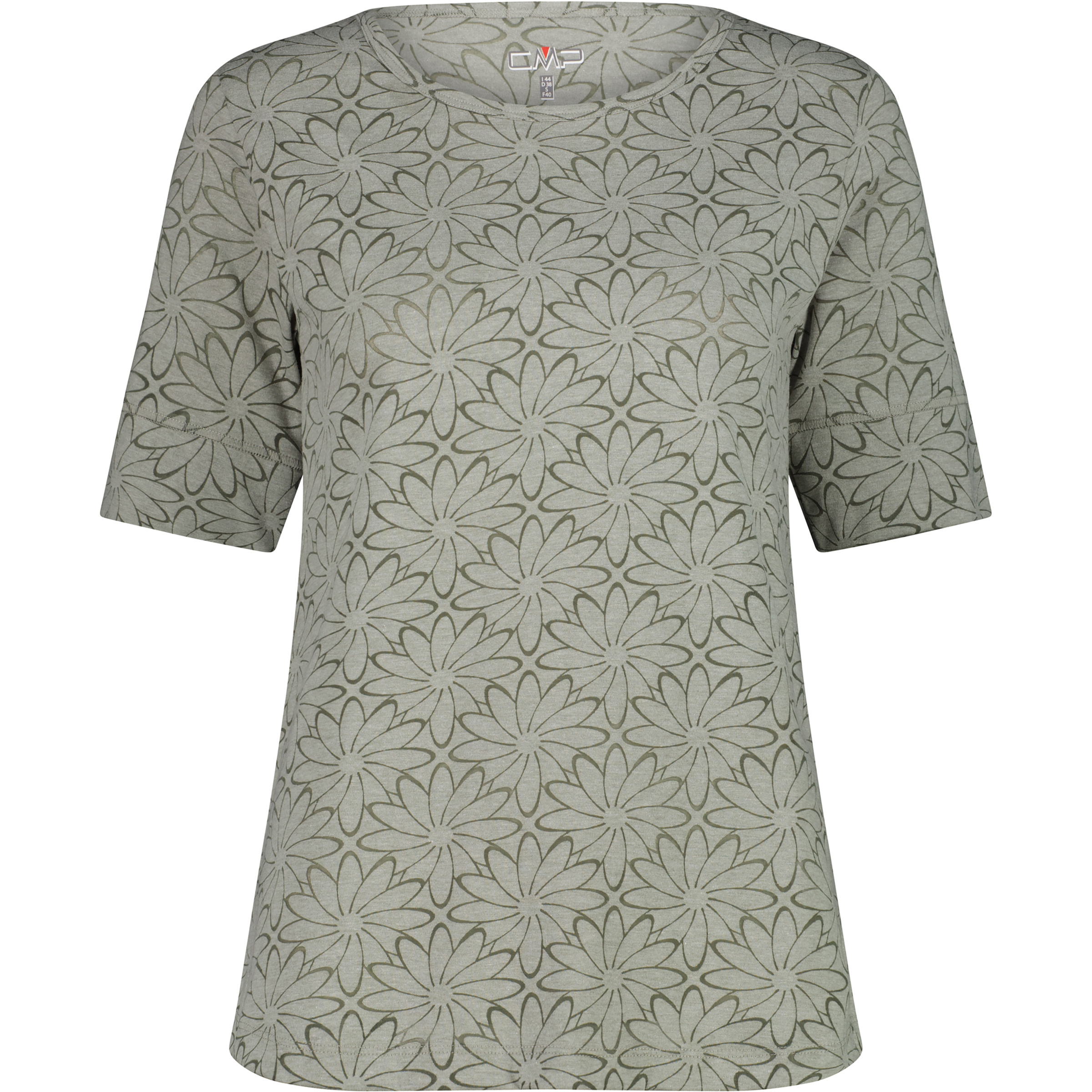 CMP Damen T-Shirts grau Größe XXS Lifestyle Hautfreundlich