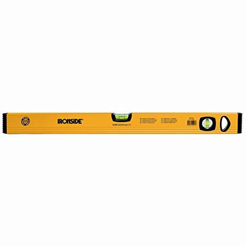 Ironside Aluminium waterpas met 2 libellen, Geel, Lengte: 40 cm