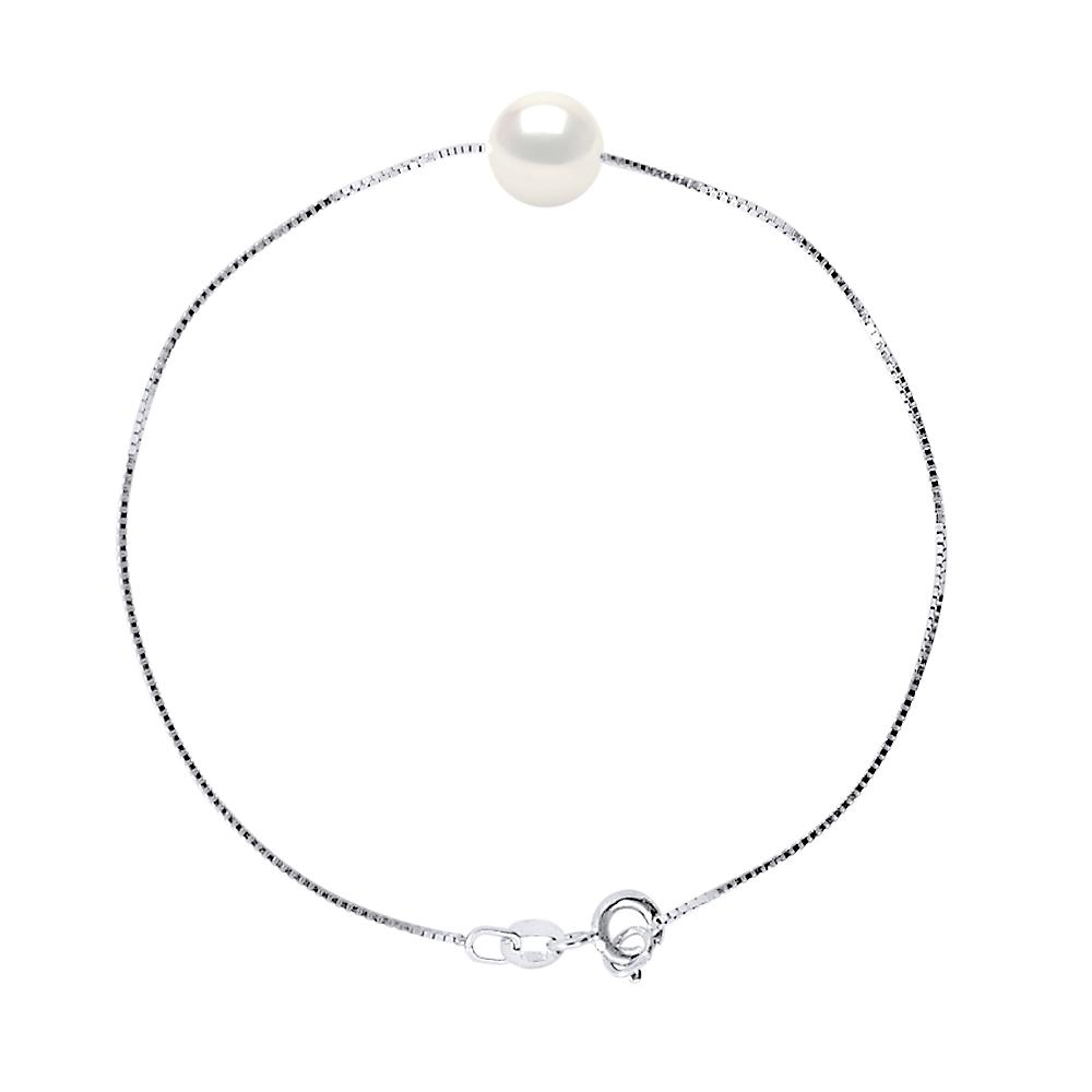 DIADEMA - Armband - Echte Süßwasserperlen in Weißgold
