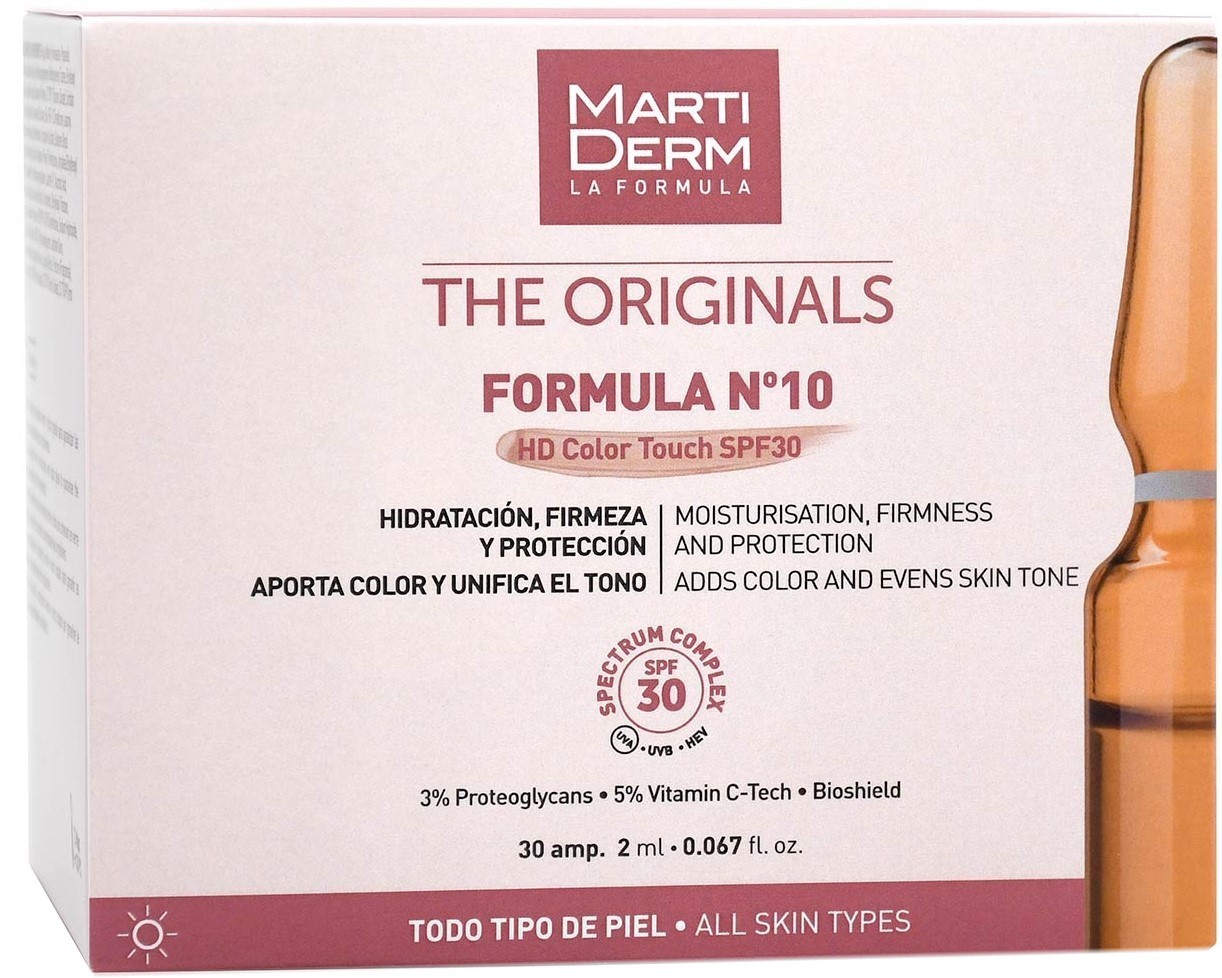 Martiderm The Originals Formula Nº10 HD Color Touch Ampoules SPF30 30x2mL Tinted SPF30